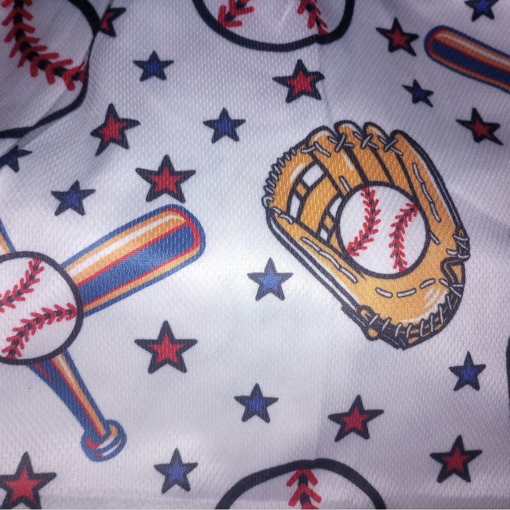 Baseball Themed Button Front Shirt Size Large NWOT P2P 23.5 In - Picture 11 of 13
